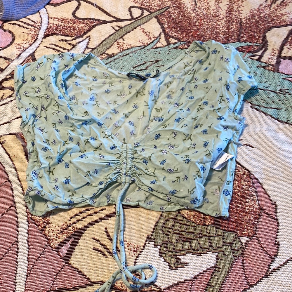 motel rocks floral rouched top